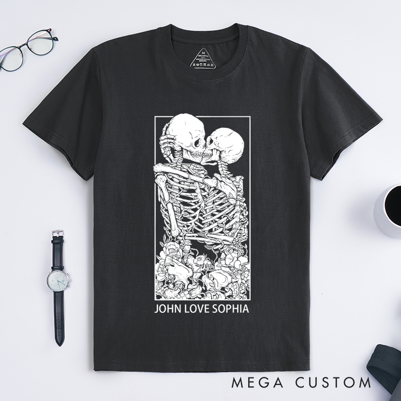 Personalized Classic T-Shirts Lovers Tarot Card T-Shirt and Gothic Style Tee and Gemini Aesthetic and Oversized Graphic T-Shirt