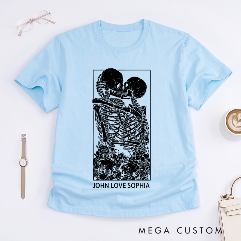 Personalized Classic T-Shirts Lovers Tarot Card T-Shirt and Gothic Style Tee and Gemini Aesthetic and Oversized Graphic T-Shirt