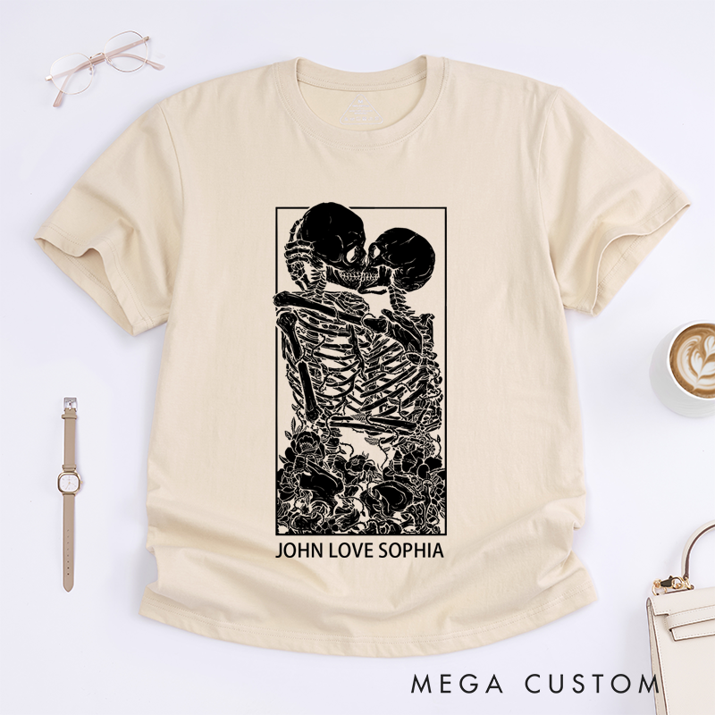 Personalized Classic T-Shirts Lovers Tarot Card T-Shirt and Gothic Style Tee and Gemini Aesthetic and Oversized Graphic T-Shirt