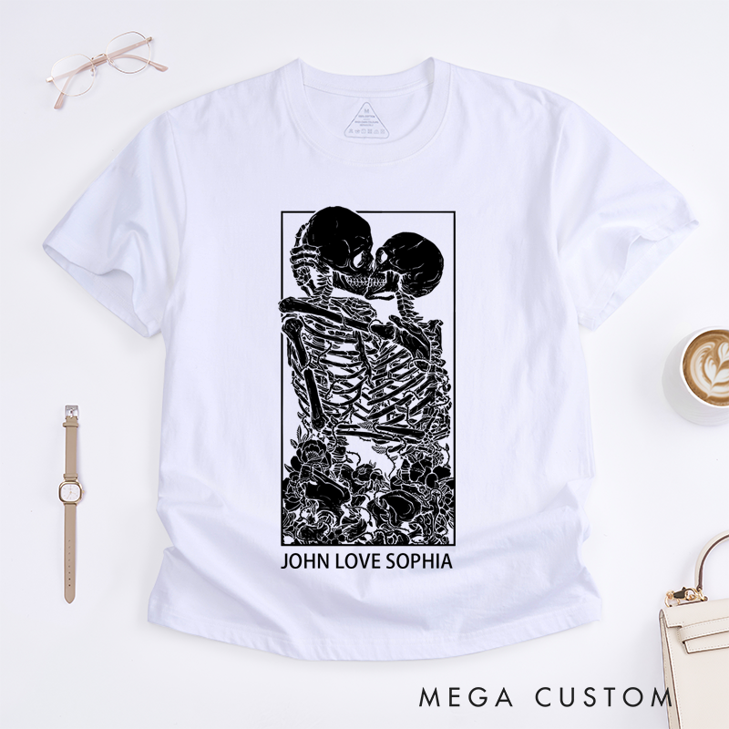 Personalized Classic T-Shirts Lovers Tarot Card T-Shirt and Gothic Style Tee and Gemini Aesthetic and Oversized Graphic T-Shirt