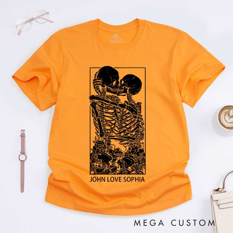 Personalized Classic T-Shirts Lovers Tarot Card T-Shirt and Gothic Style Tee and Gemini Aesthetic and Oversized Graphic T-Shirt