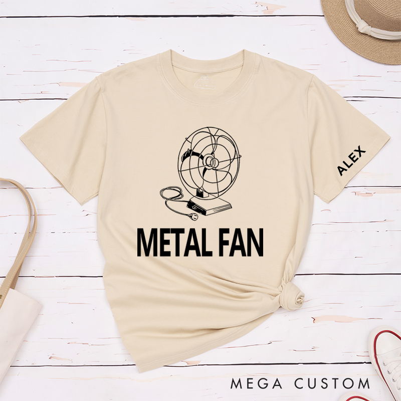 Personalized Classic T-Shirts Metal Fan Perfect for Lovers of Creative Humor and Funny Fashion T-Shirt