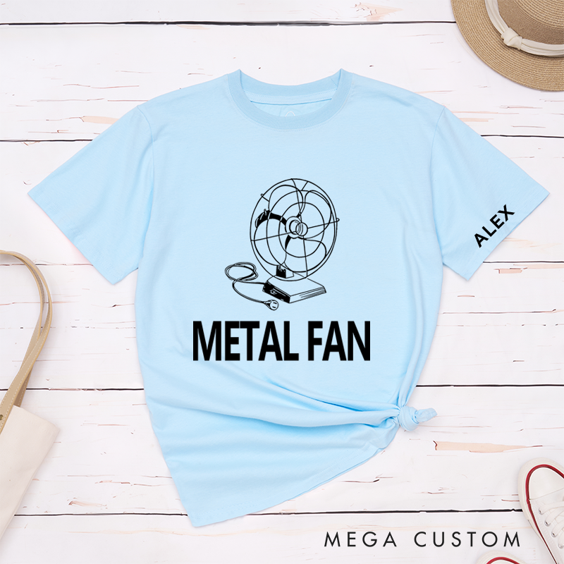 Personalized Classic T-Shirts Metal Fan Perfect for Lovers of Creative Humor and Funny Fashion T-Shirt