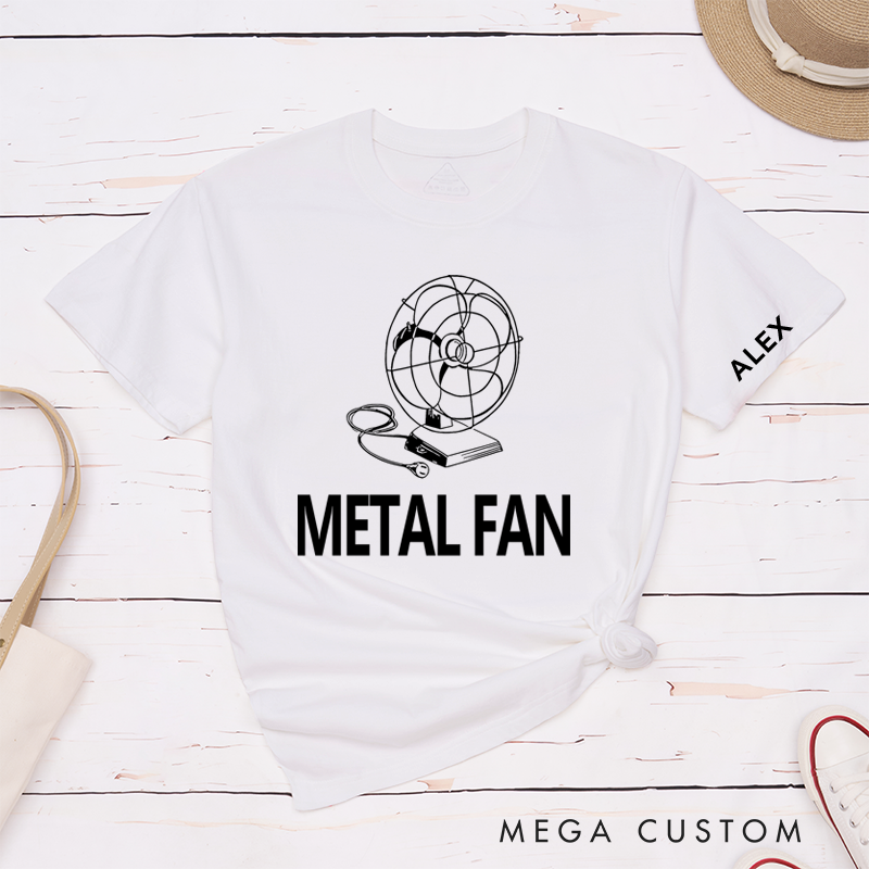 Personalized Classic T-Shirts Metal Fan Perfect for Lovers of Creative Humor and Funny Fashion T-Shirt
