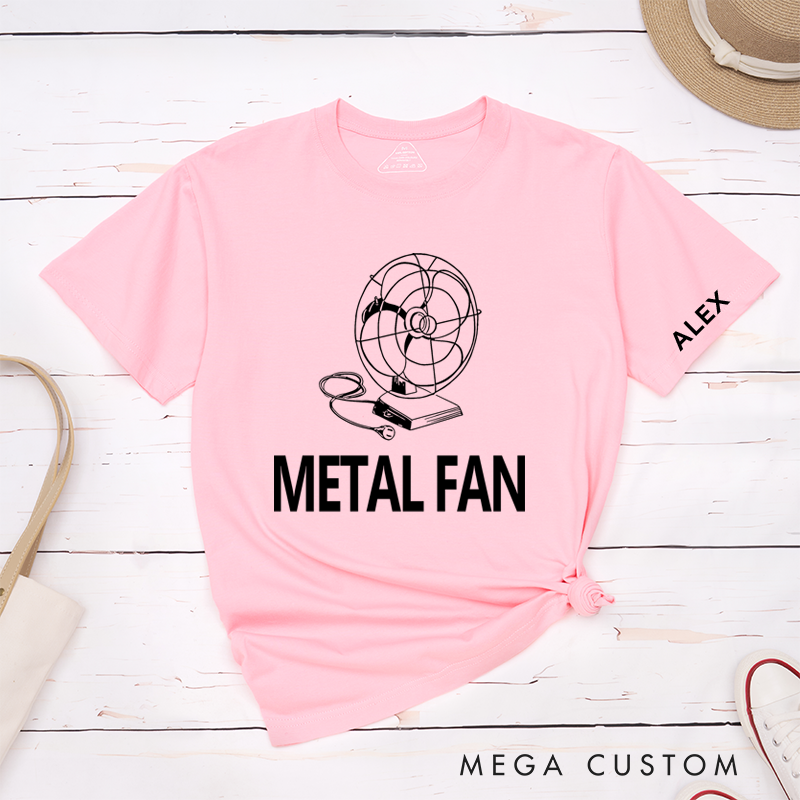 Personalized Classic T-Shirts Metal Fan Perfect for Lovers of Creative Humor and Funny Fashion T-Shirt