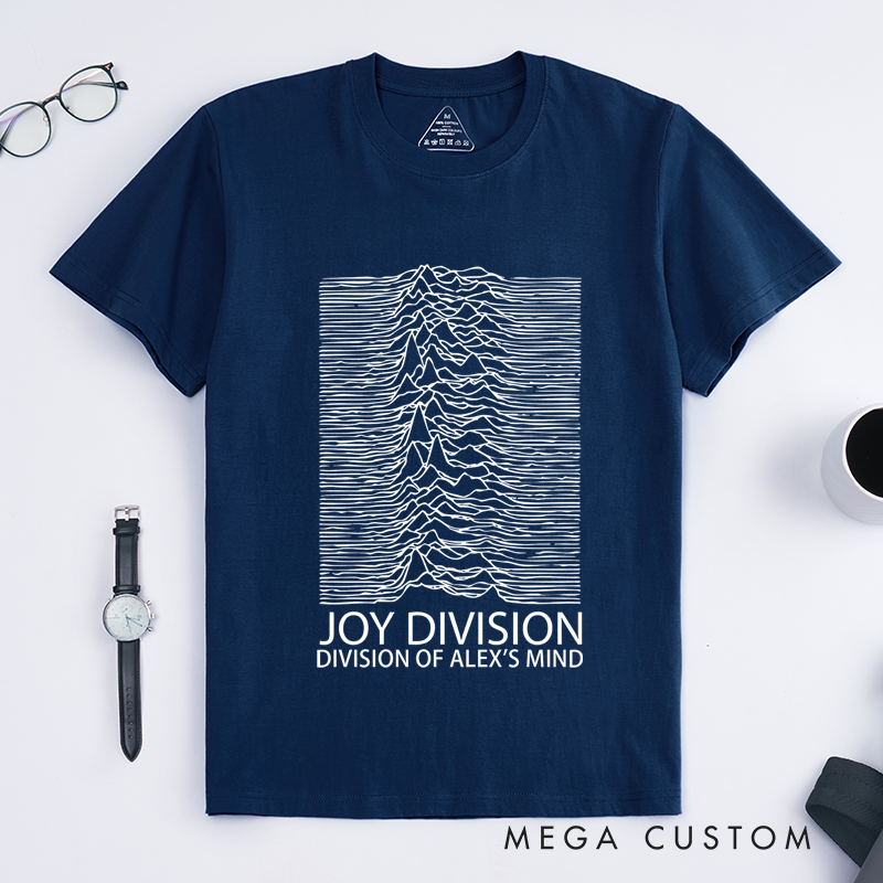 Personalized Classic T-Shirts Minimalist Waveform Design Graphic and Bold and Artistic Abstract Line Art T Shirt for Post Punk Fans T-Shirt
