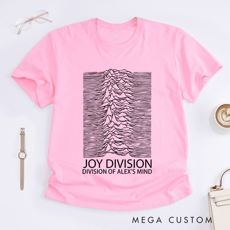 Personalized Classic T-Shirts Minimalist Waveform Design Graphic and Bold and Artistic Abstract Line Art T Shirt for Post Punk Fans T-Shirt