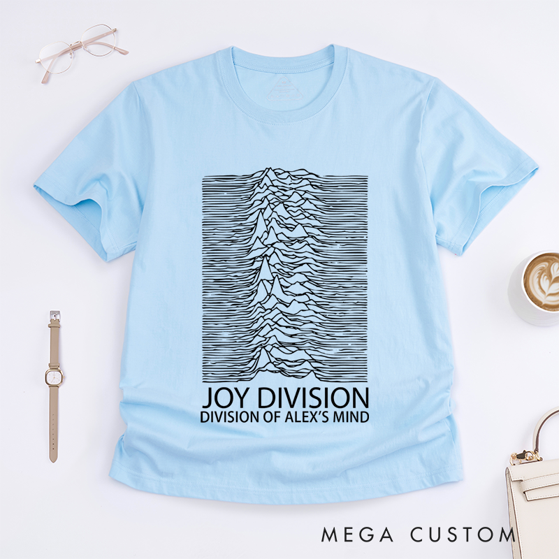 Personalized Classic T-Shirts Minimalist Waveform Design Graphic and Bold and Artistic Abstract Line Art T Shirt for Post Punk Fans T-Shirt