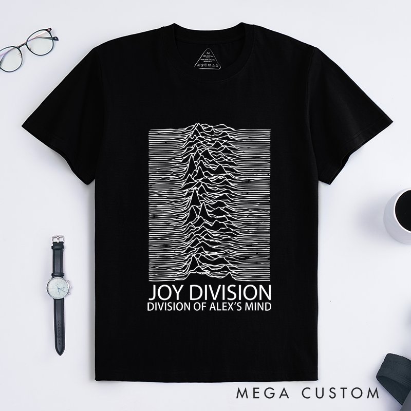 Personalized Classic T-Shirts Minimalist Waveform Design Graphic and Bold and Artistic Abstract Line Art T Shirt for Post Punk Fans T-Shirt