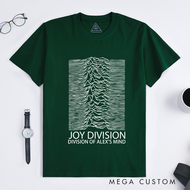 Personalized Classic T-Shirts Minimalist Waveform Design Graphic and Bold and Artistic Abstract Line Art T Shirt for Post Punk Fans T-Shirt