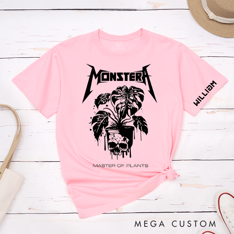 Personalized Classic T-Shirts Monstera T Shirt for Metal Head Plant Lover Gift Cool Grunge Punk Plant Gift