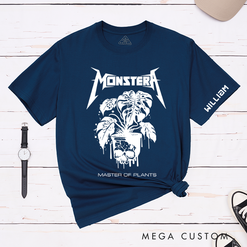 Personalized Classic T-Shirts Monstera T Shirt for Metal Head Plant Lover Gift Cool Grunge Punk Plant Gift