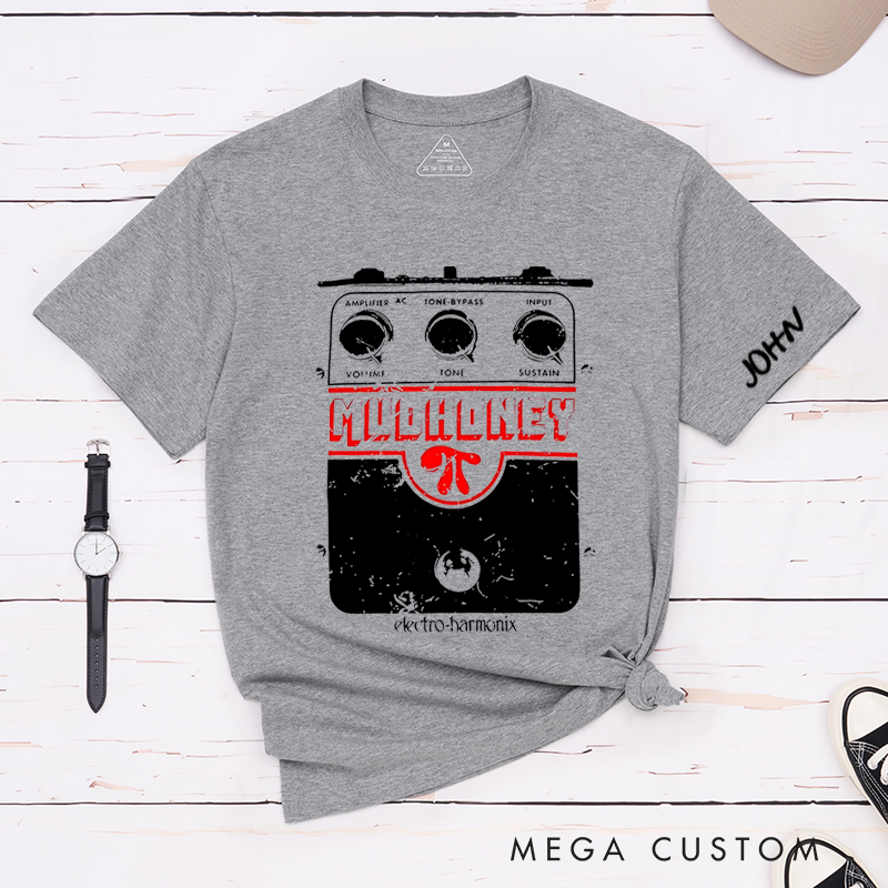 Personalized Classic T-Shirts Retro Guitar Pedal T-Shirt Perfect for Music Enthusiasts and Guitar Lovers Gift