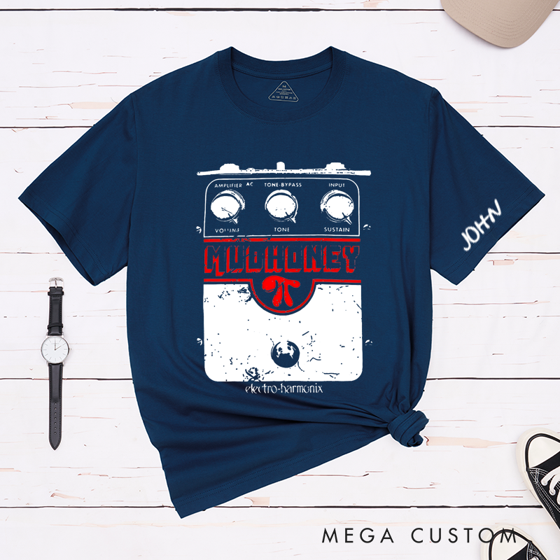 Personalized Classic T-Shirts Retro Guitar Pedal T-Shirt Perfect for Music Enthusiasts and Guitar Lovers Gift