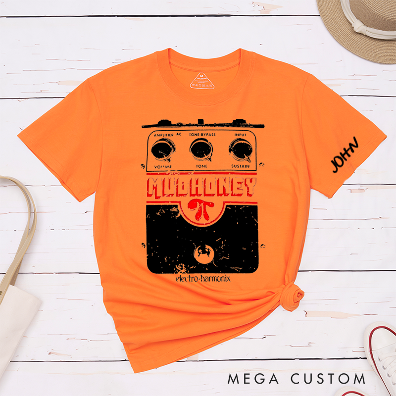 Personalized Classic T-Shirts Retro Guitar Pedal T-Shirt Perfect for Music Enthusiasts and Guitar Lovers Gift