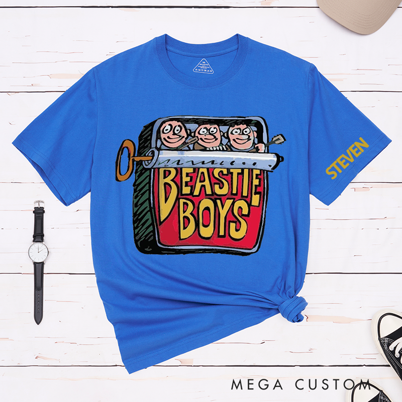 Personalized Classic T-Shirts Retro Music Box and Fun Cartoon Style Graphic Tee Perfect for Music Fans and 90's Music Enthusiasts