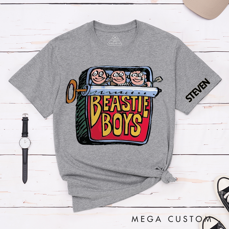 Personalized Classic T-Shirts Retro Music Box and Fun Cartoon Style Graphic Tee Perfect for Music Fans and 90's Music Enthusiasts