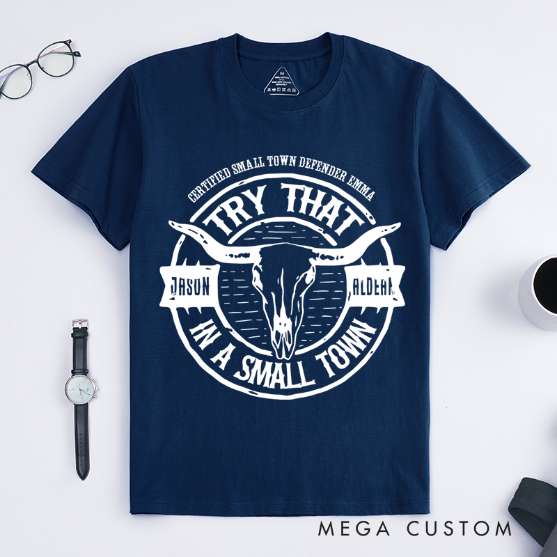 Personalized Classic T-Shirts Rustic Bull Skull Graphic Tee Perfect for Small Town Enthusiasts and Country Music Lovers T-Shirt