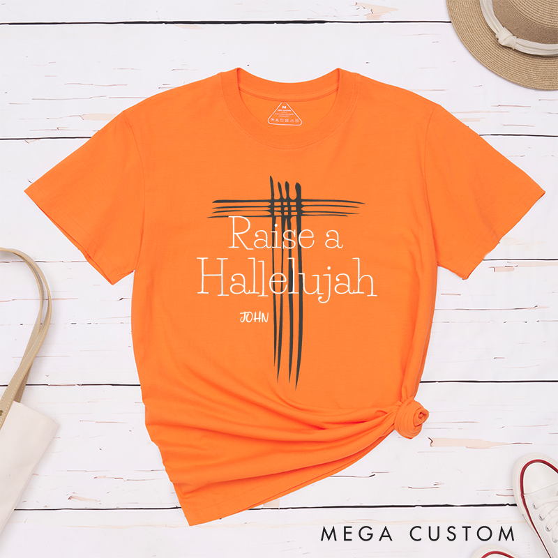 Personalized Classic T-Shirts Simple Cross Inspirational T-Shirt