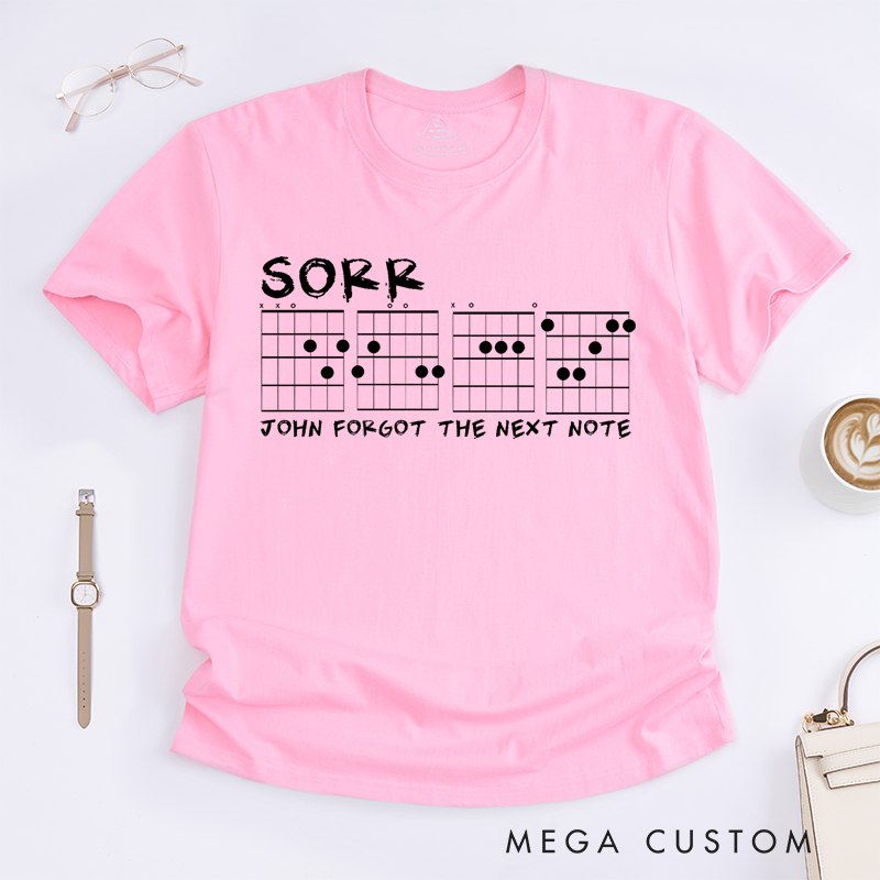 Personalized Classic T-Shirts Sorry I DGAF Funny Guitarist Guitar Tab Joke Slogan T-Shirt