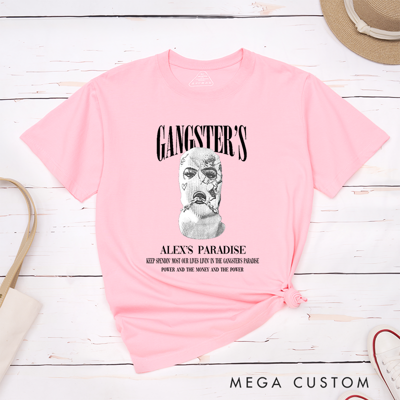 Personalized Classic T-Shirts Urban Style Masked Art Statement Tee