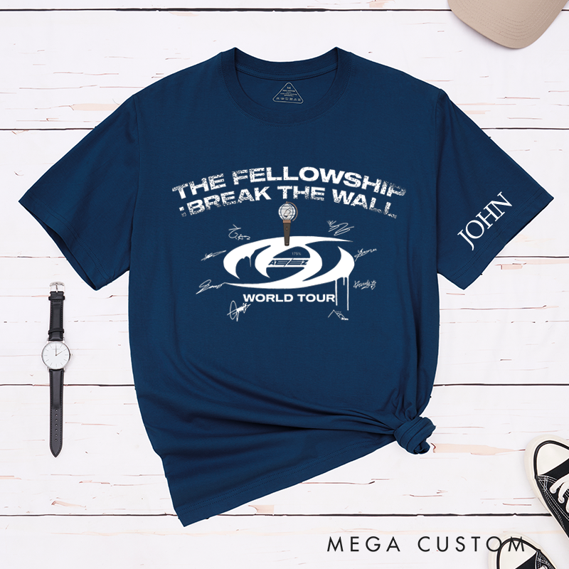 Personalized Classic T-Shirts World Tour Bold Graphic Design Tee Perfect for Concert and Music Festival Enthusiasts T-Shirt