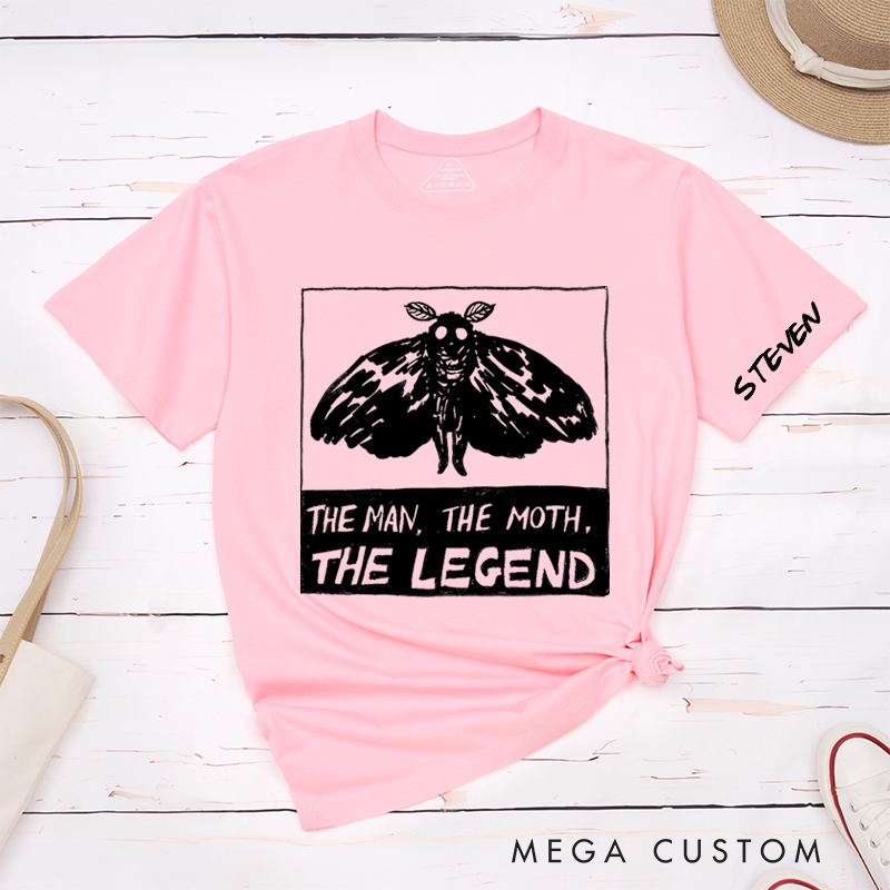 Personalized Classic T-Shirts the Moth the Legend Retro Funny Art Drawing Gamer Anime Cult Meme Movie Music Gift