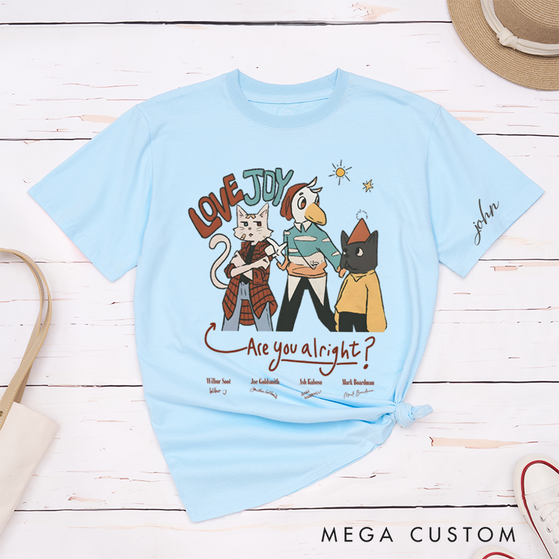 Personalized Classic T-Shirts the Retro Lazy Cat Tee Perfect for Music Lovers and Concert T-Shirt