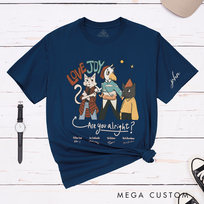 Personalized Classic T-Shirts the Retro Lazy Cat Tee Perfect for Music Lovers and Concert T-Shirt