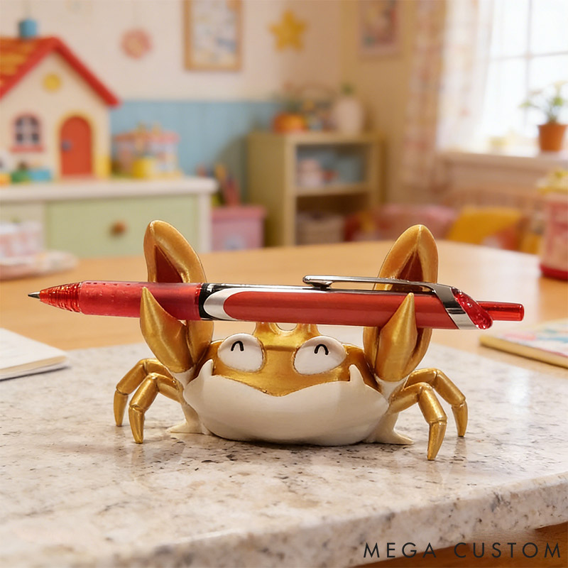 Personalized Cute Krabby Pen Holder Gift for Pet Lover for Krabby Lover