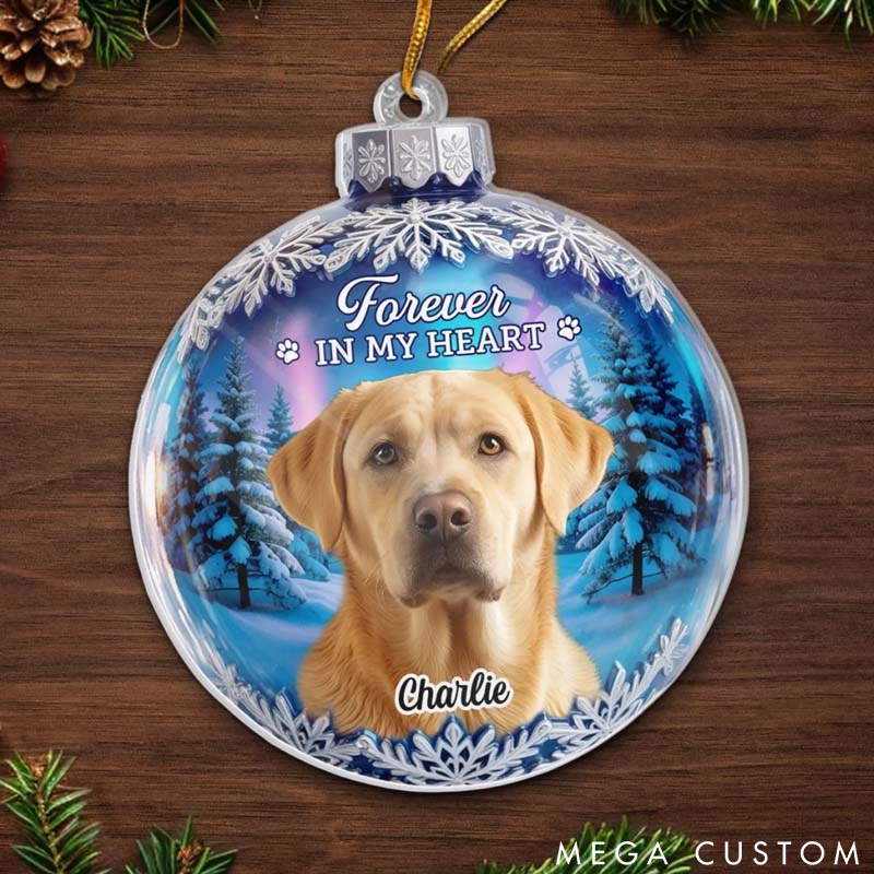 Personalized Dog Lover Always Missed always Loved Christmas Ornament