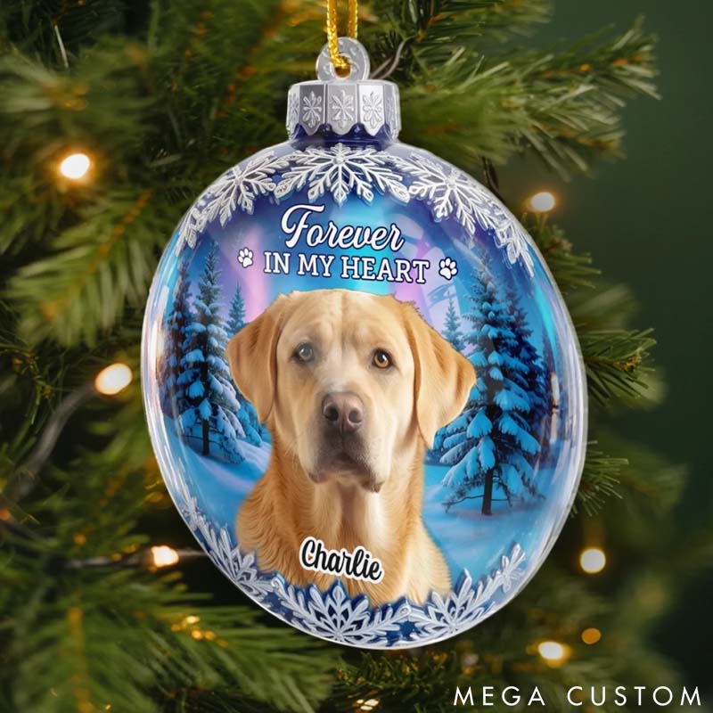 Personalized Dog Lover Always Missed always Loved Christmas Ornament