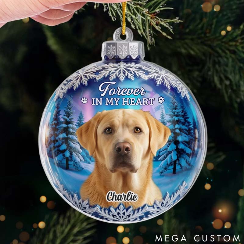 Personalized Dog Lover Always Missed always Loved Christmas Ornament
