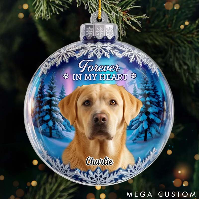 Personalized Dog Lover Always Missed always Loved Christmas Ornament
