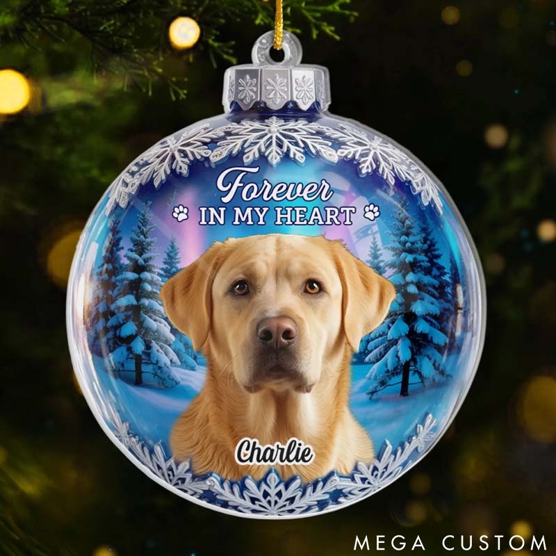 Personalized Dog Lover Always Missed always Loved Christmas Ornament