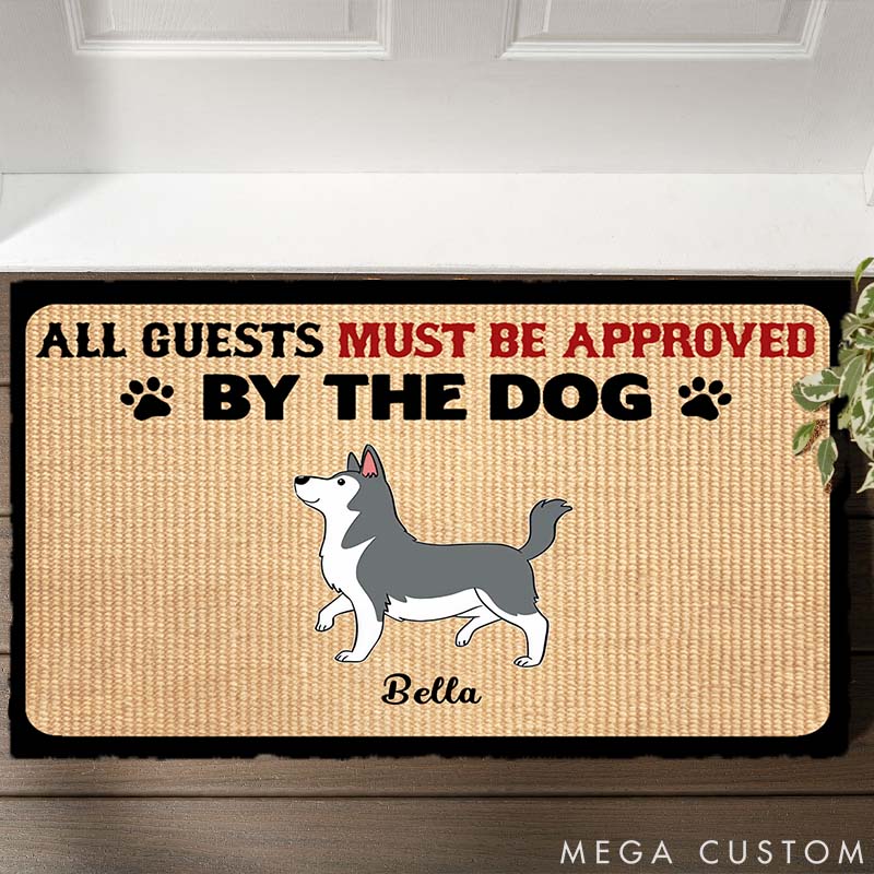 Personalized Dog Lover Approved by Dogs Doormat