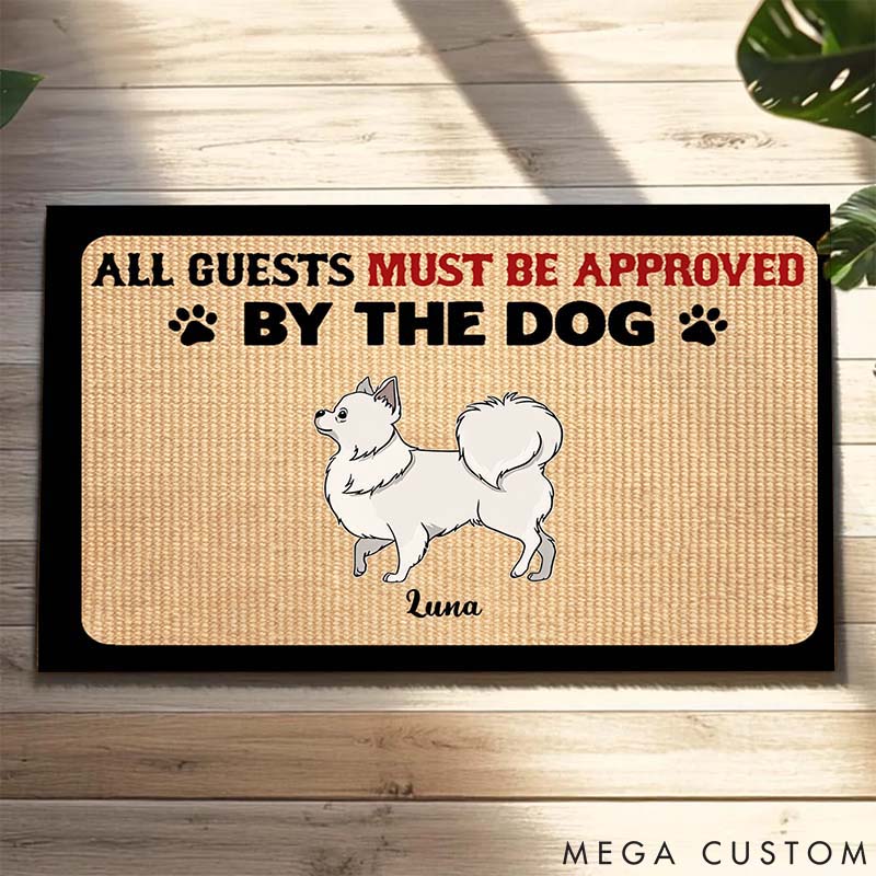Personalized Dog Lover Approved by Dogs Doormat
