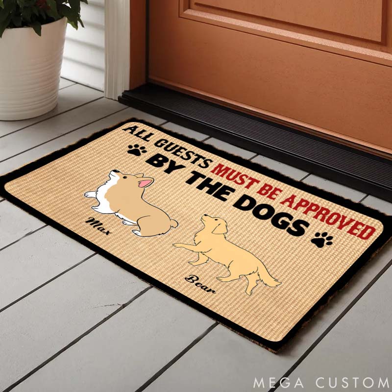 Personalized Dog Lover Approved by Dogs Doormat