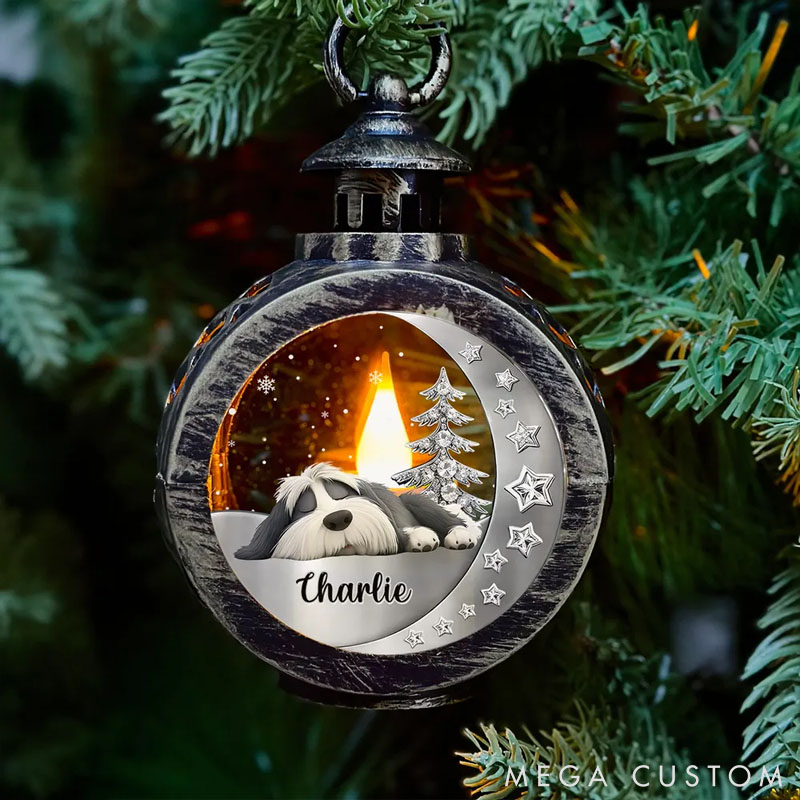 Personalized Dog Lover Beside You Christmas Ornament