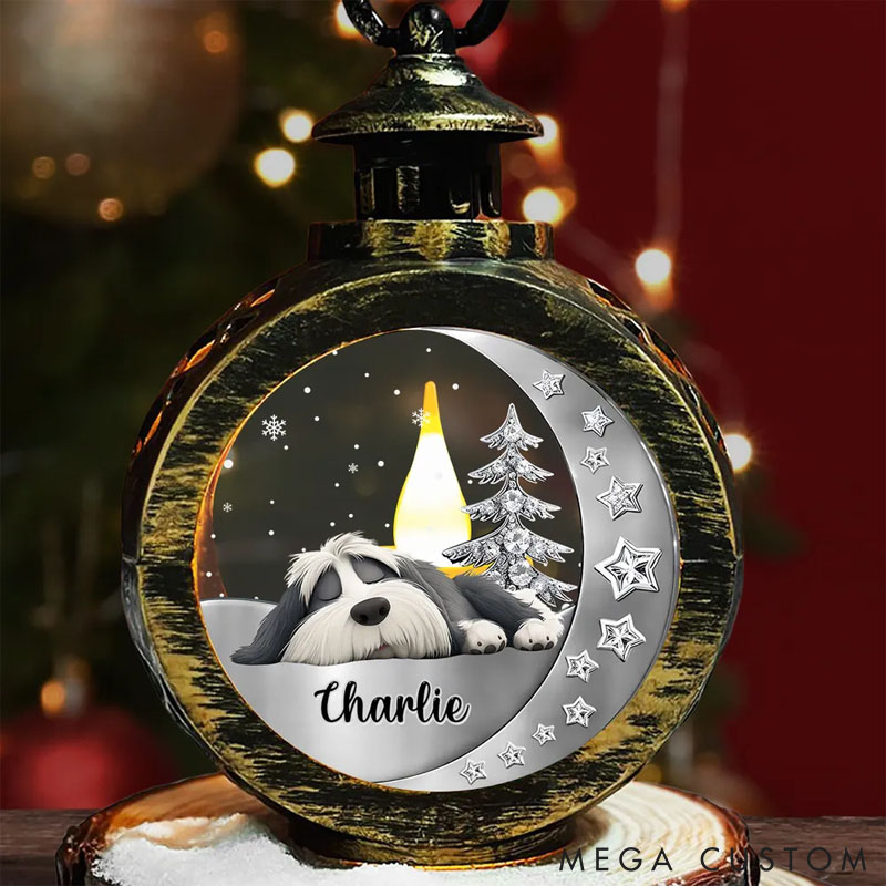 Personalized Dog Lover Beside You Christmas Ornament