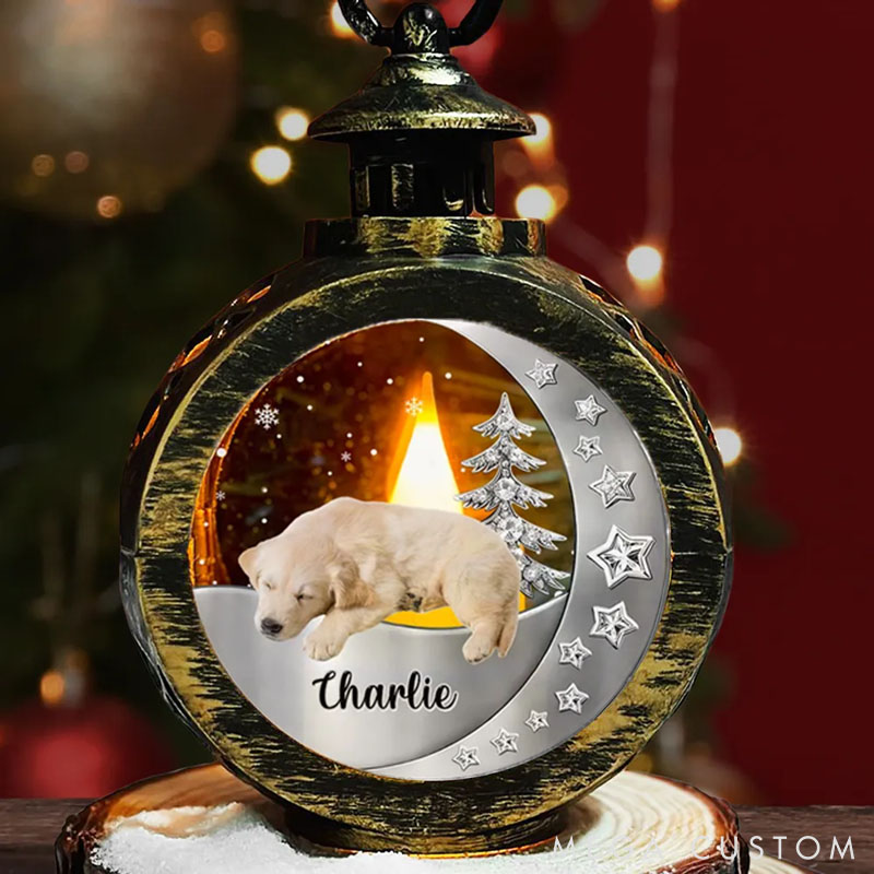 Personalized Dog Lover Beside You Photo Christmas Ornament