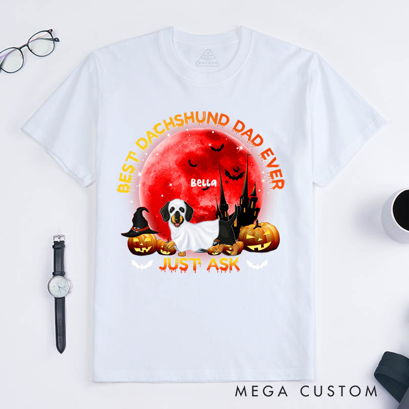 Personalized Dog Lover Best Dachshund Dad Ever T-Shirt