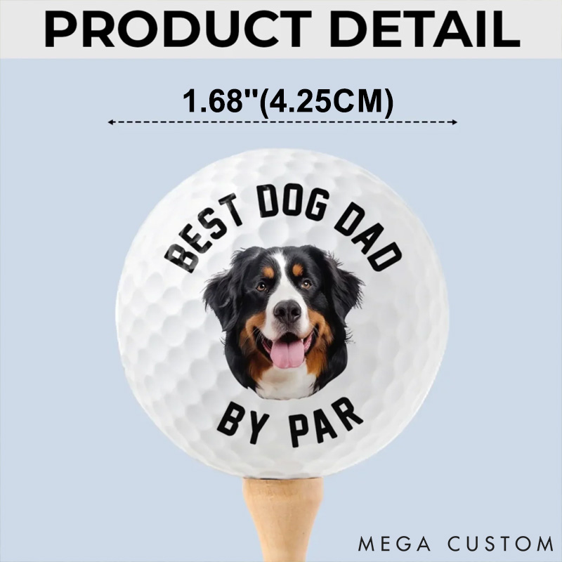 Personalized Dog Lover Best Dog Dad on Par Golf