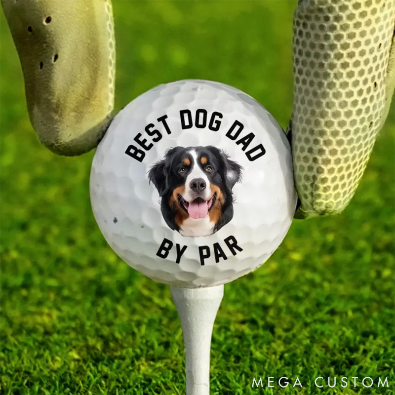 Personalized Dog Lover Best Dog Dad on Par Golf