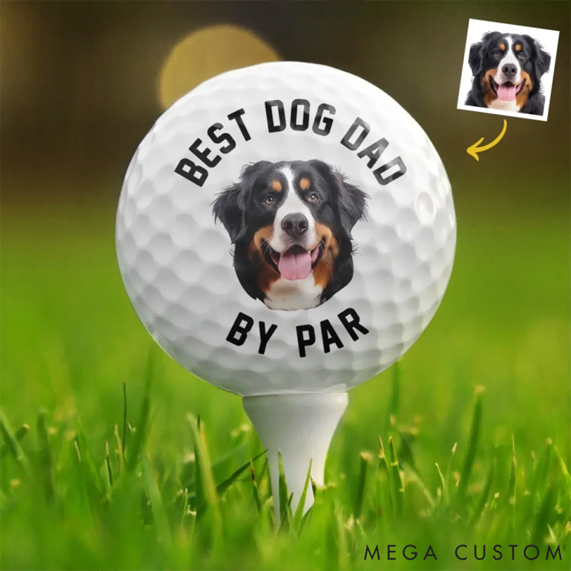 Personalized Dog Lover Best Dog Dad on Par Golf