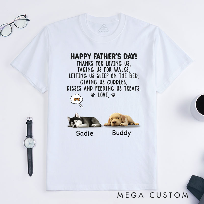 Personalized Dog Lover Best Walk Buddy Best Cuddle Buddy T-Shirt