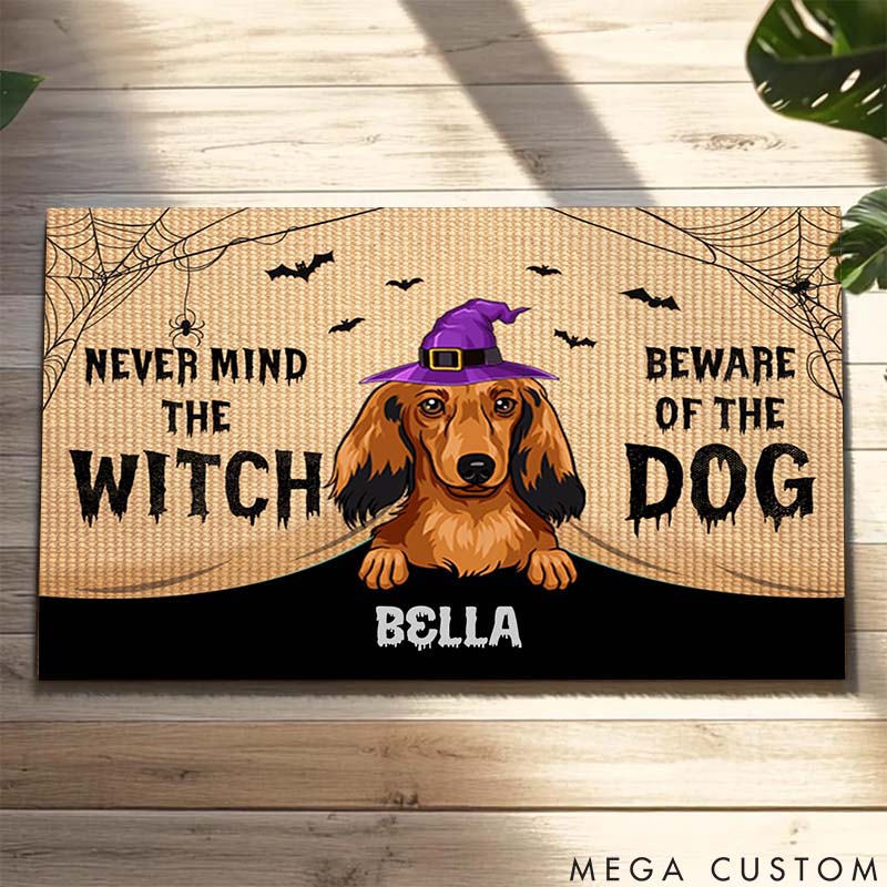 Personalized Dog Lover Beware of Dog Doormat