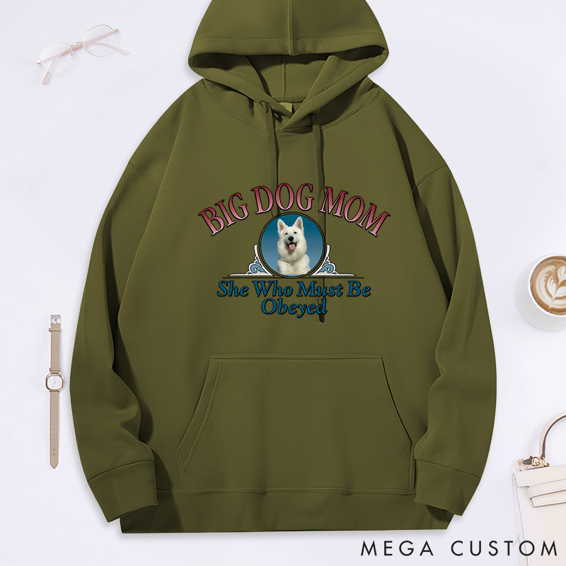 Personalized Dog Lover Big Dog Mom She Who must be Obeyed Classic Hoodies