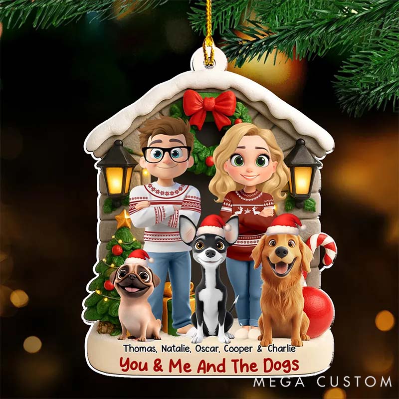 Personalized Dog Lover Bond of Love Christmas Ornament