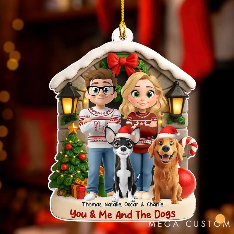 Personalized Dog Lover Bond of Love Christmas Ornament